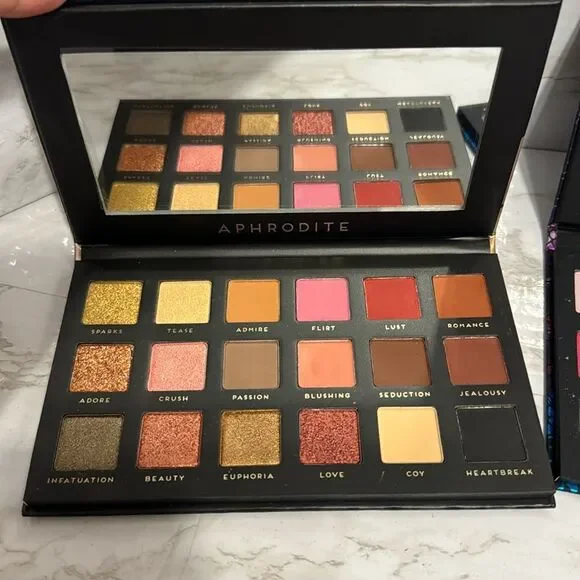 Bad habit pretty poison, Aphrodite and divine beauty eyeshadow palette bundle